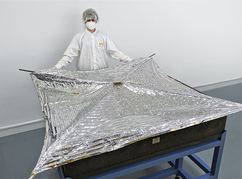 Demonstrator sail for the ADEO-P